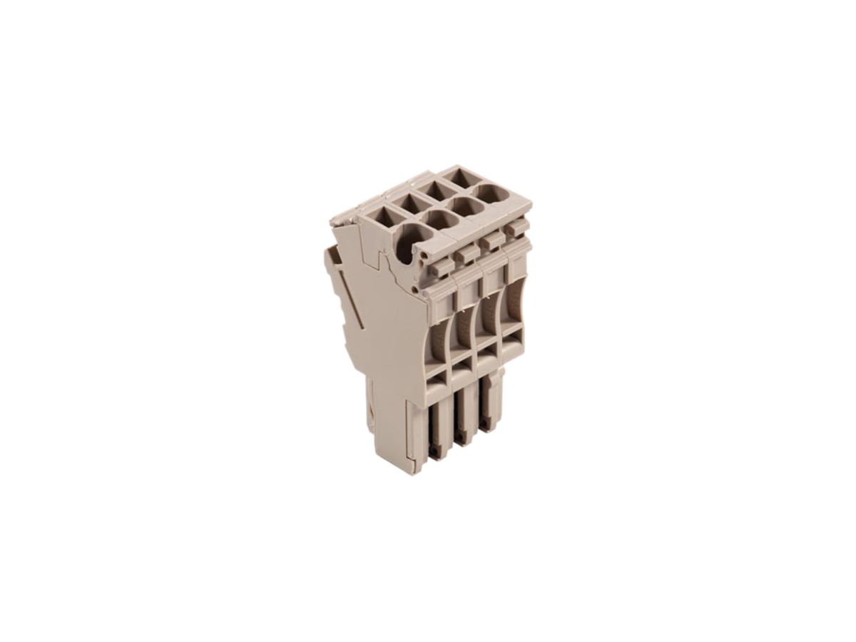 Stecker Weidmüller ZP 2.5/1AN/QV/4 Zugfeder 2.5mm² 4L beige