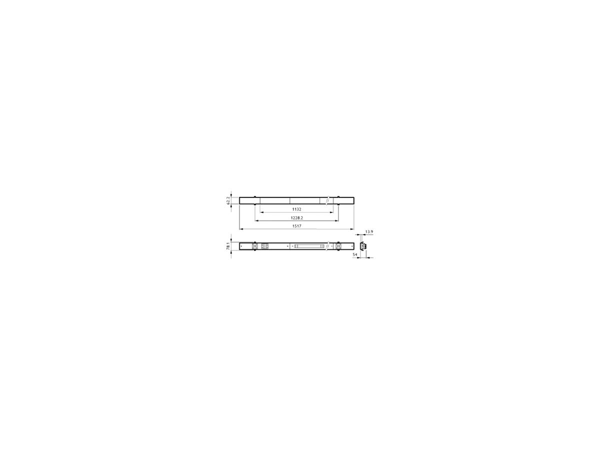 LED-Leuchteinsatz Philips Maxos fusion Panel MB 50W 8000lm 4000K 1517mm