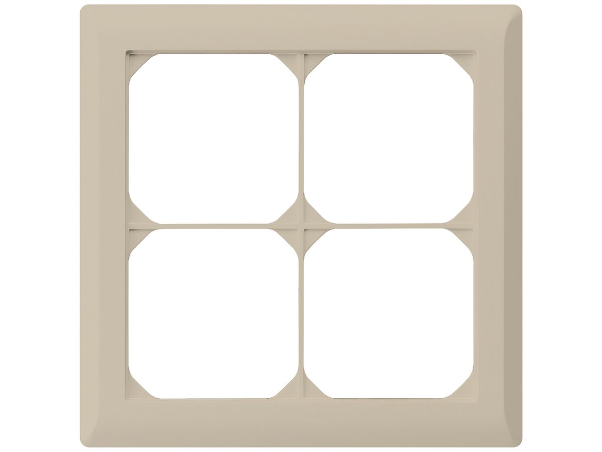 UP-Abdeckrahmen kallysto.line 2×2 beige 152×152mm