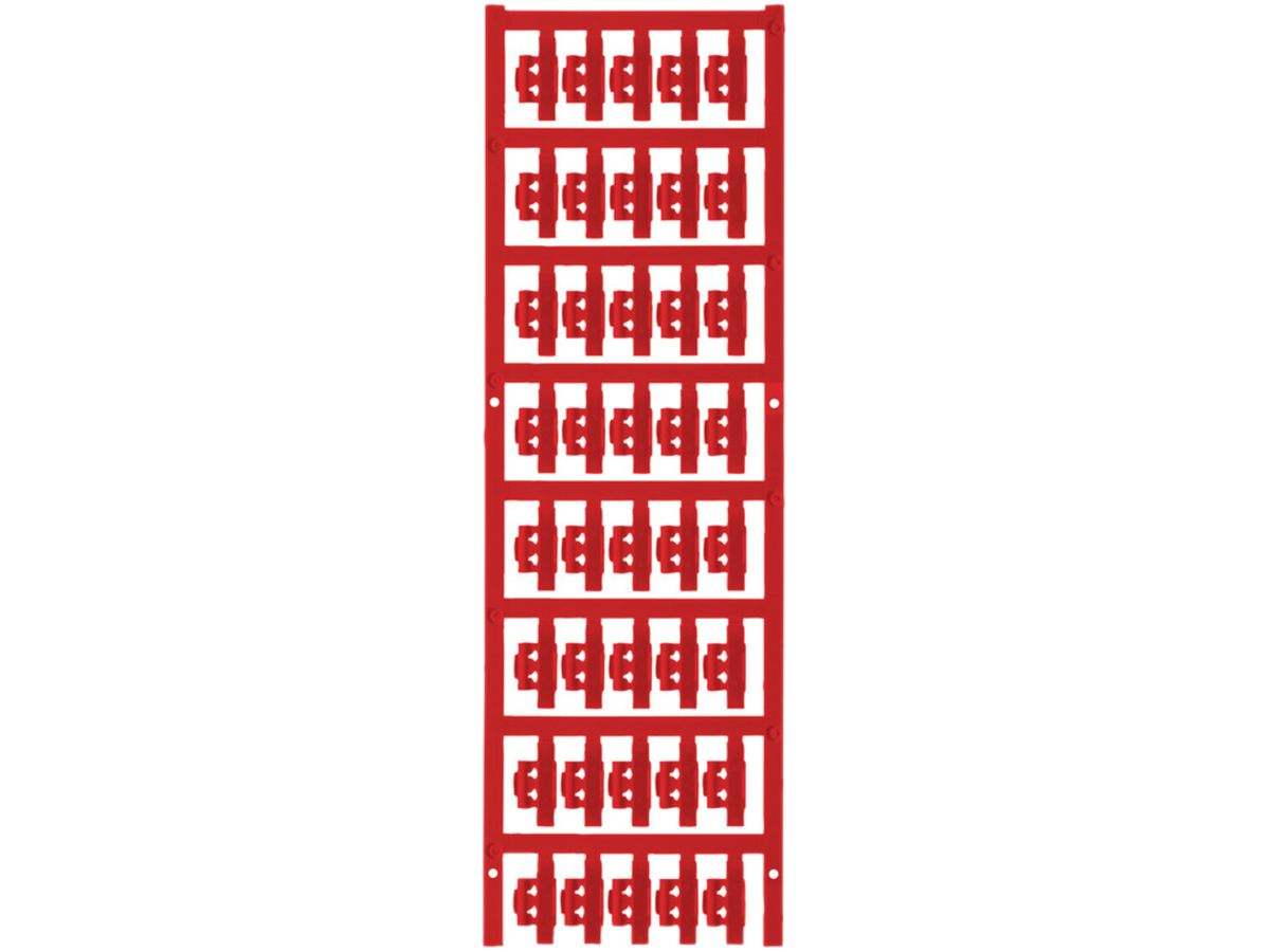 Leitermarkierer Weidmüller MultiCard SFC für Ø1.5…2.5mm 21×5.8mm PA66 rot