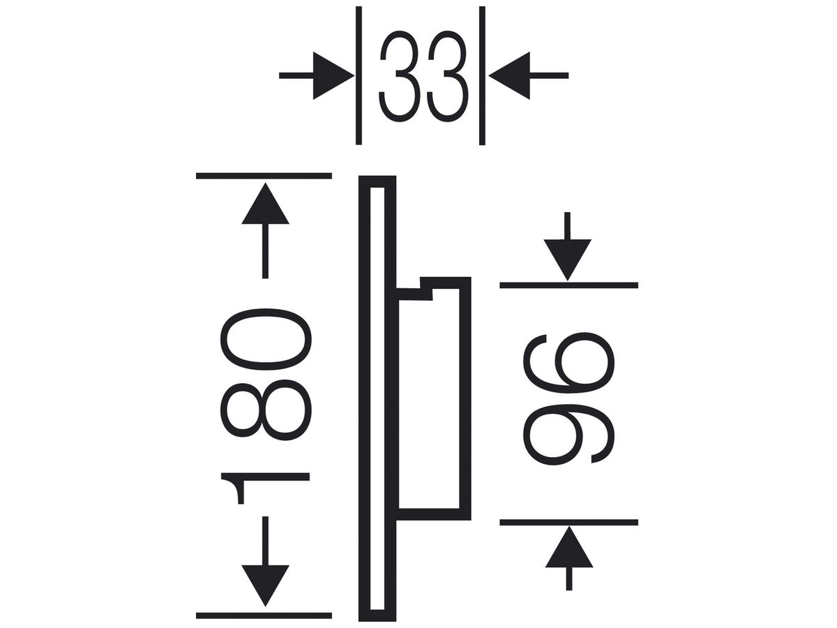 Belüftungsflansch Hensel FP BF 18 für Gehäusewand 1 ENYSTAR 180mm