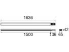 Tragschiene SLV EASYLIGHT BC Aluminium 7×2.5mm² 1500mm schwarz