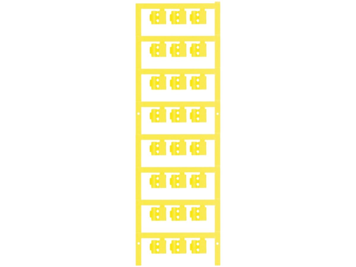 Leitermarkierer Weidmüller MultiCard SFC für Ø3…5mm 12×5.8mm PA66 gelb