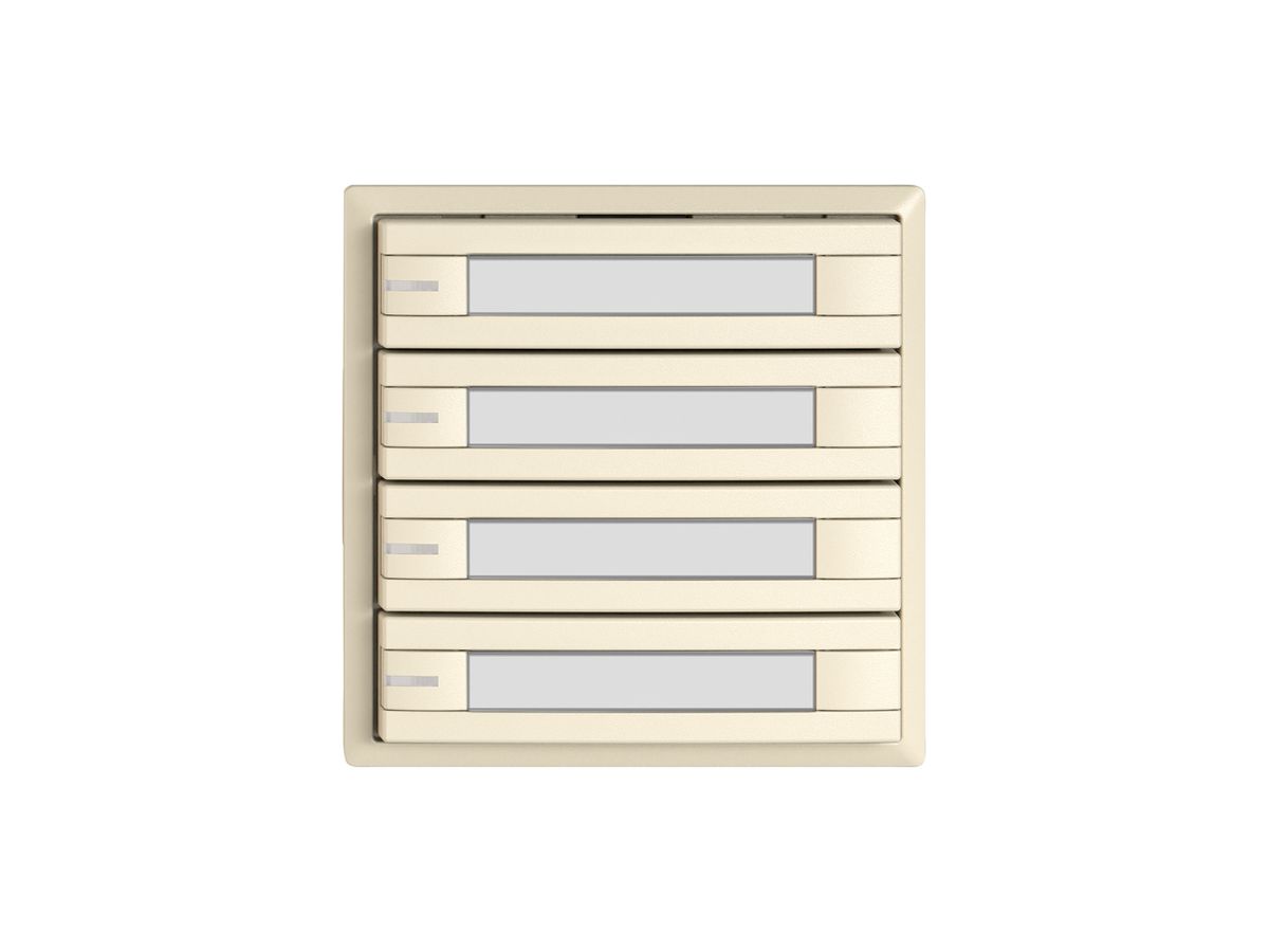 KNX-Taster RGB EDIZIO.liv SNAPFIX® Temperaturfüh.RGB-LED Pap.4×T 2-Tbed.cr