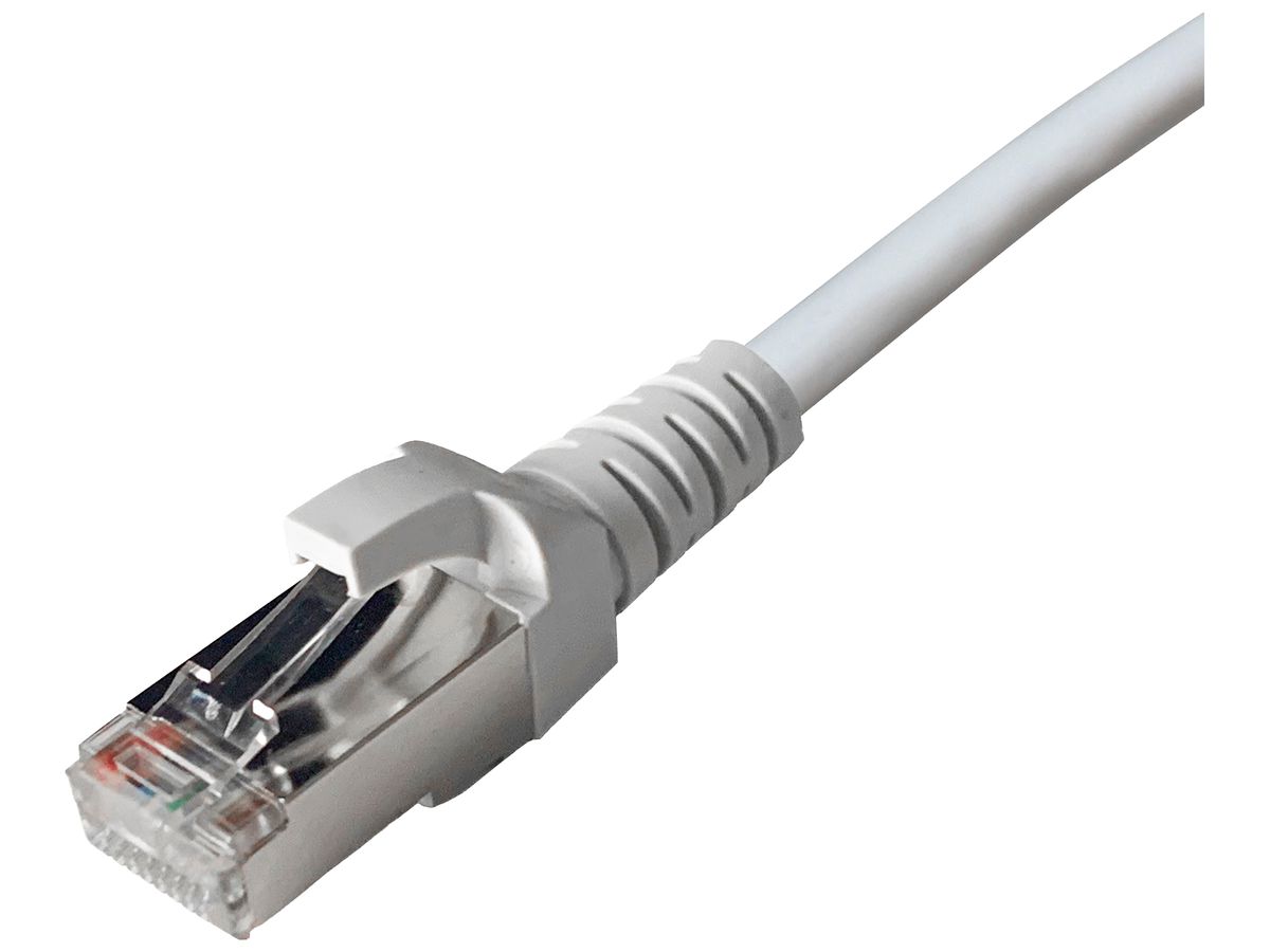 Patchkabel RJ45 Dätwyler 5502 flex PVC CAT5e S/UTP AWG26 gekreuzt grau 0.5m