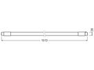 LED-Röhre LEDVANCE G13 24W 3250lm 3000K DIM 1500mm T8 mattiert