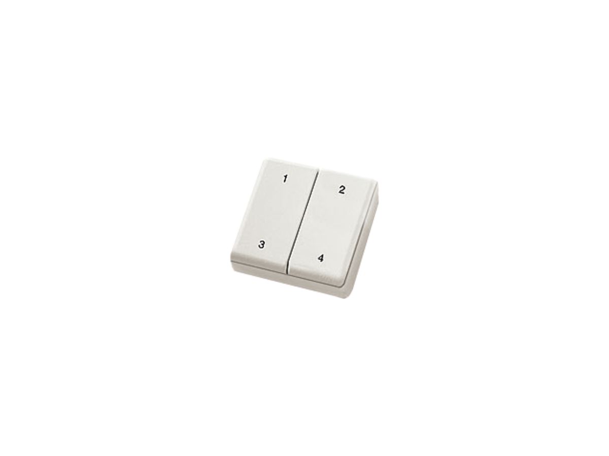 RF-Minihandsender Eltako reinweiss glänzend, 1…4, FMH4