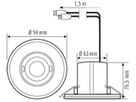 UP-Präsenzmelder ESYLUX PD-FLAT-E 360i/8 RW GST, weiss