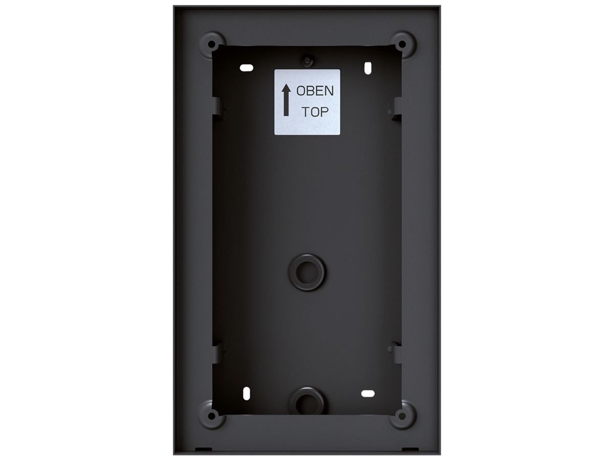 AP-Gehäuse Hager intercom mono 1× 154×259×42.5mm schwarz