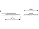 AP-LED-Deckenleuchte Philips SlimBlend mounted 40.5W 4200lm 3000K weiss