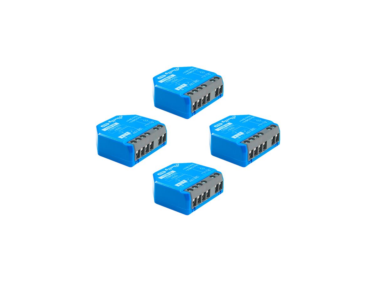 EB-RF-Schaltaktor Shelly 1 Gen4 Zigbee/Bt/Wi-Fi 110…240V 4Stk
