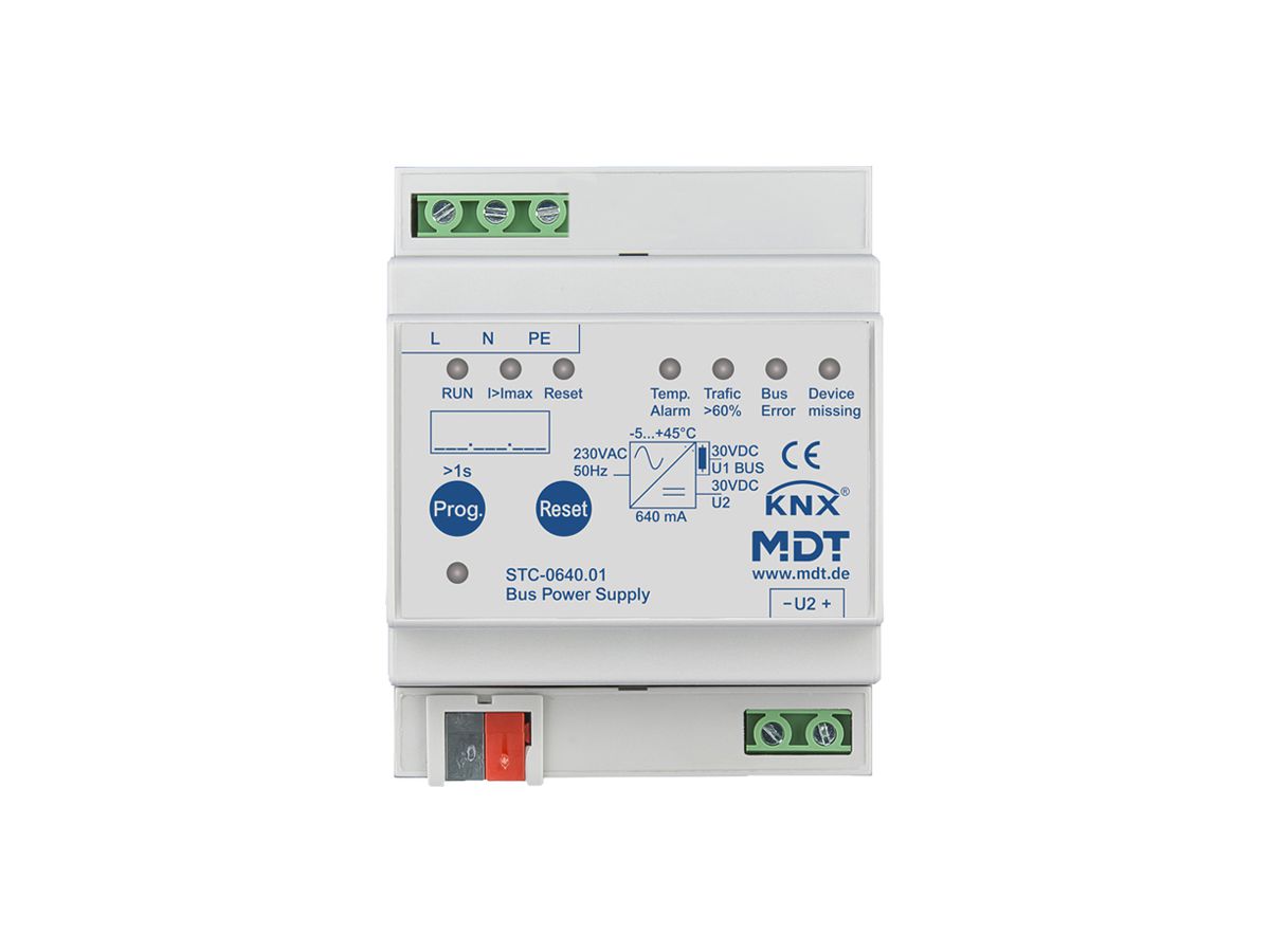 REG-Spannungsversorgung KNX MDT STC-0640.01 30V 640mA 1 Linie 1 Drossel 4TE