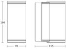 LED-Wandleuchte Steinel L 940 C GU10 2×14.5W 1240lm 3000K IP44 Ø70×160 anthrazit