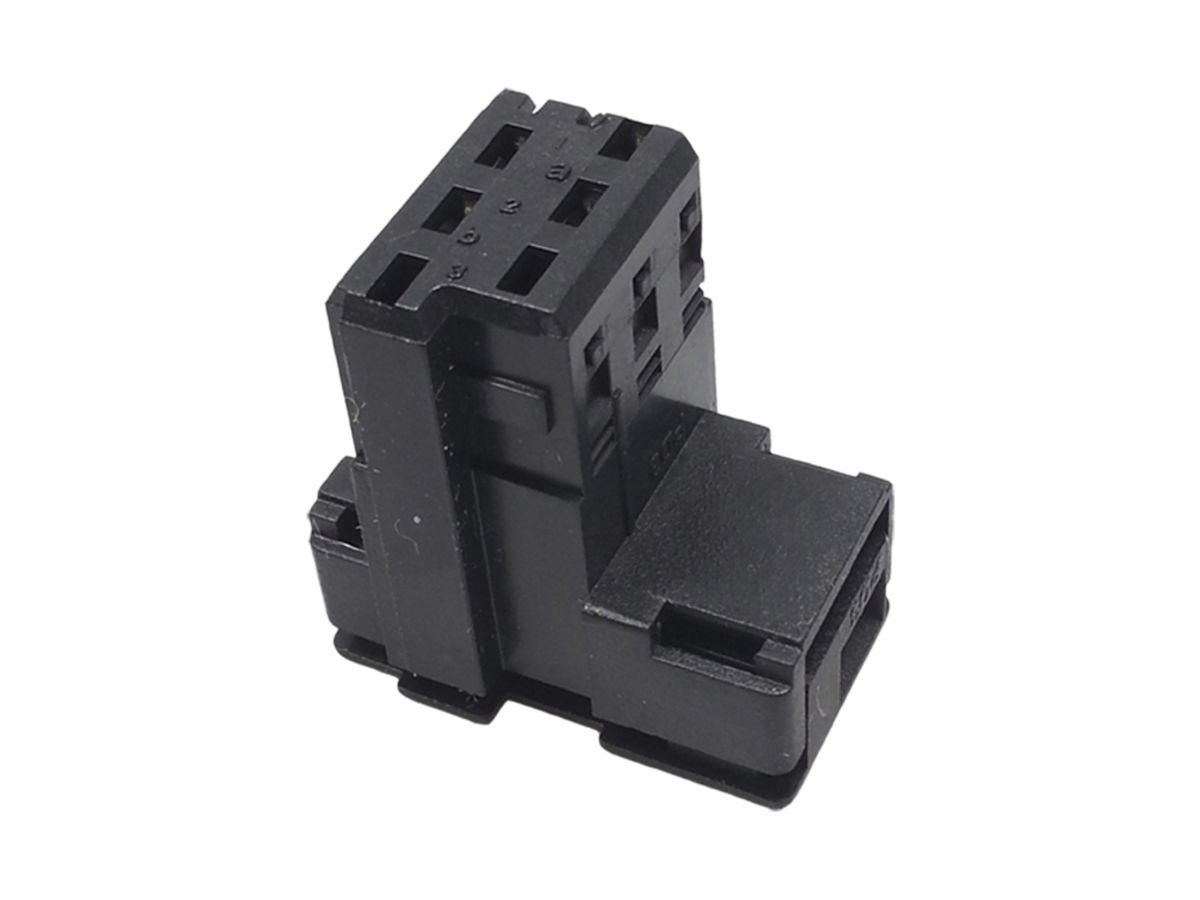 Stecker TT89 Partrade 4L schwarz für Schnellanschluss Flachkabel