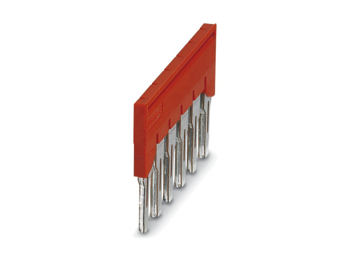 Steckbrücke 8mm 6L rot CLIPLINE