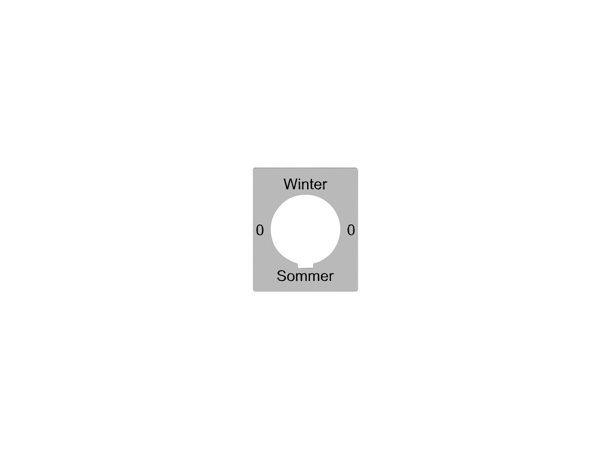 Kennscheibe 0-Winter-0-Sommer für Schl.schalter FLF FH