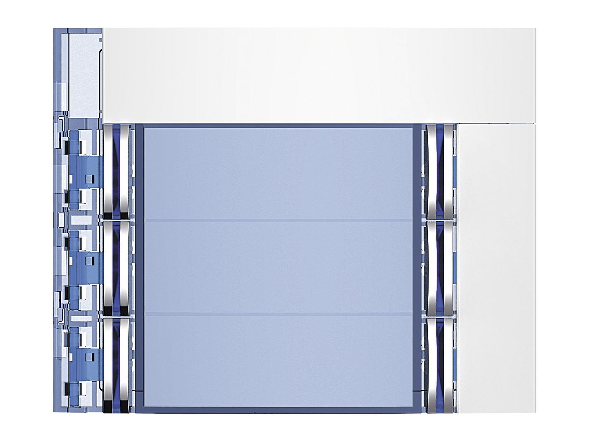 Frontblende mit 6 Tasten für Ruftastenmodul 8 Tasten Sfera weiss