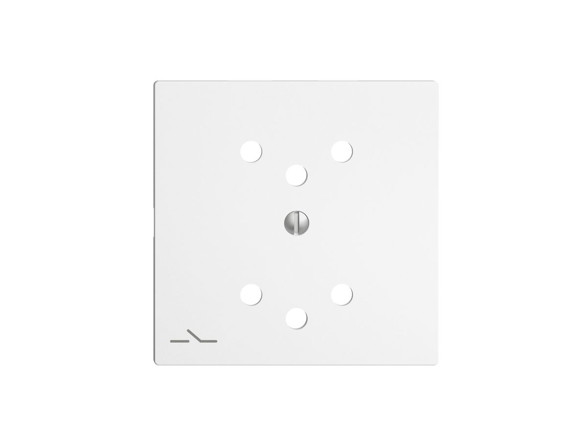 Frontplatte EDIZIOdue 2×T12 1×S weiss mit Shutter