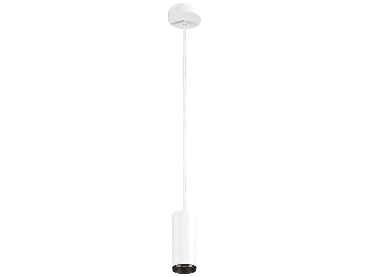 LED-Pendelleuchte SLV NUMINOS S PHASE 11W 1020lm 3000K 36° Ø65×162mm weiss