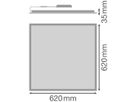 LED-Panelleuchte LEDVANCE COMPACT 625 35W 3300lm 830 IP40/IP20 weiss