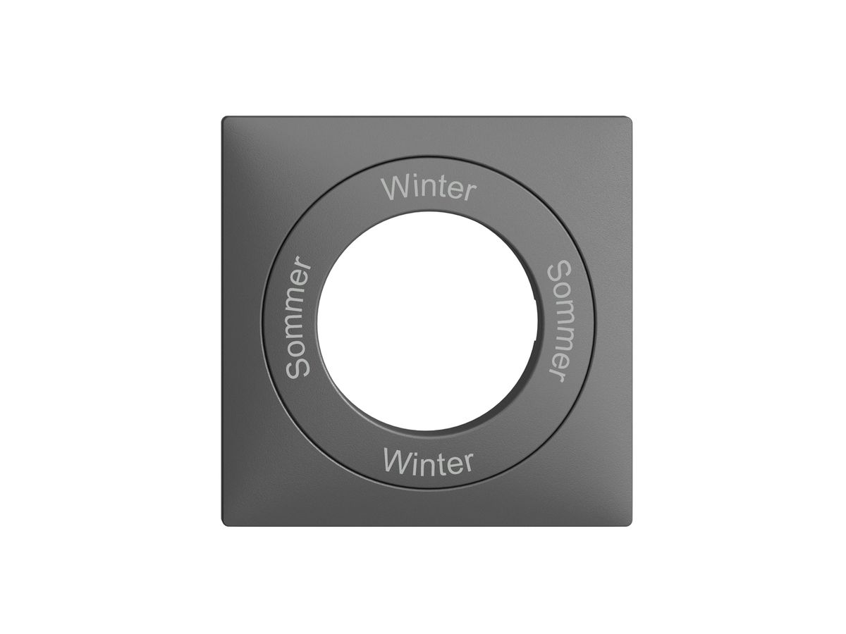Frontset Sommer-Winter-Sommer-Winter EDIZIOdue 60×60mm dunkelgrau