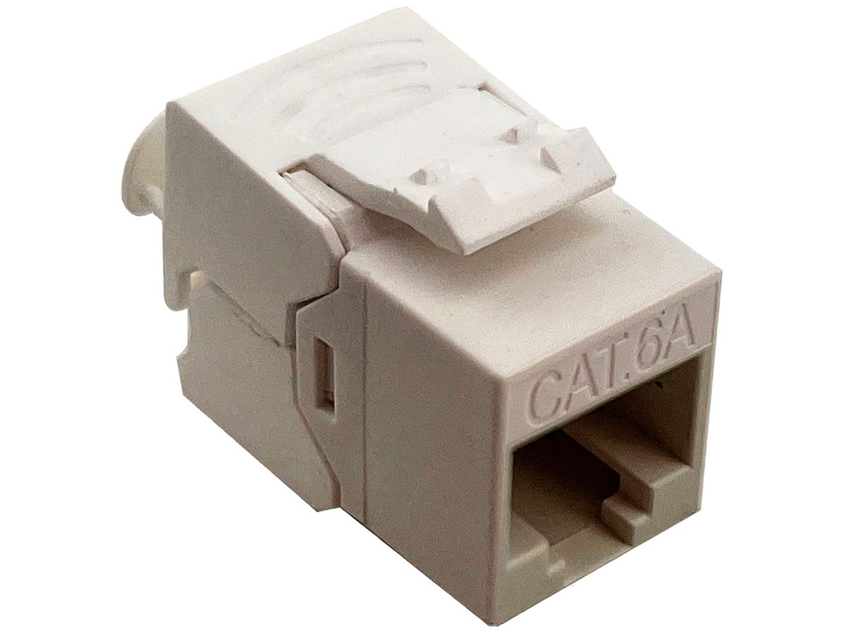 Kupplungsmodul ROLINE RJ45 CAT6A Keystone Super Slim IDC weiss
