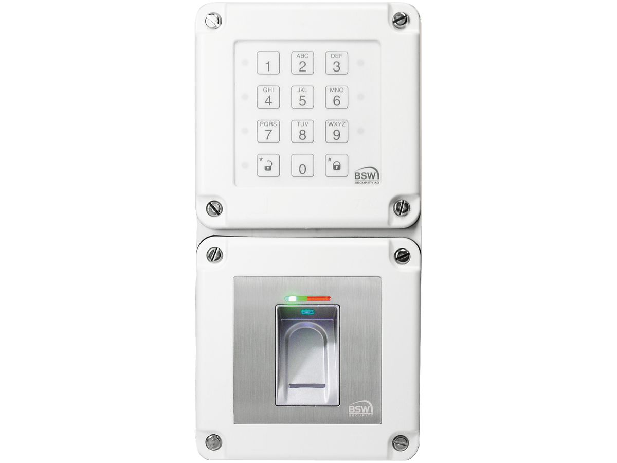 UP-Codetastatur und Fingerleser BSW BK21-CTL12-FL02 NUP, proX (EM 4102/01) weiss