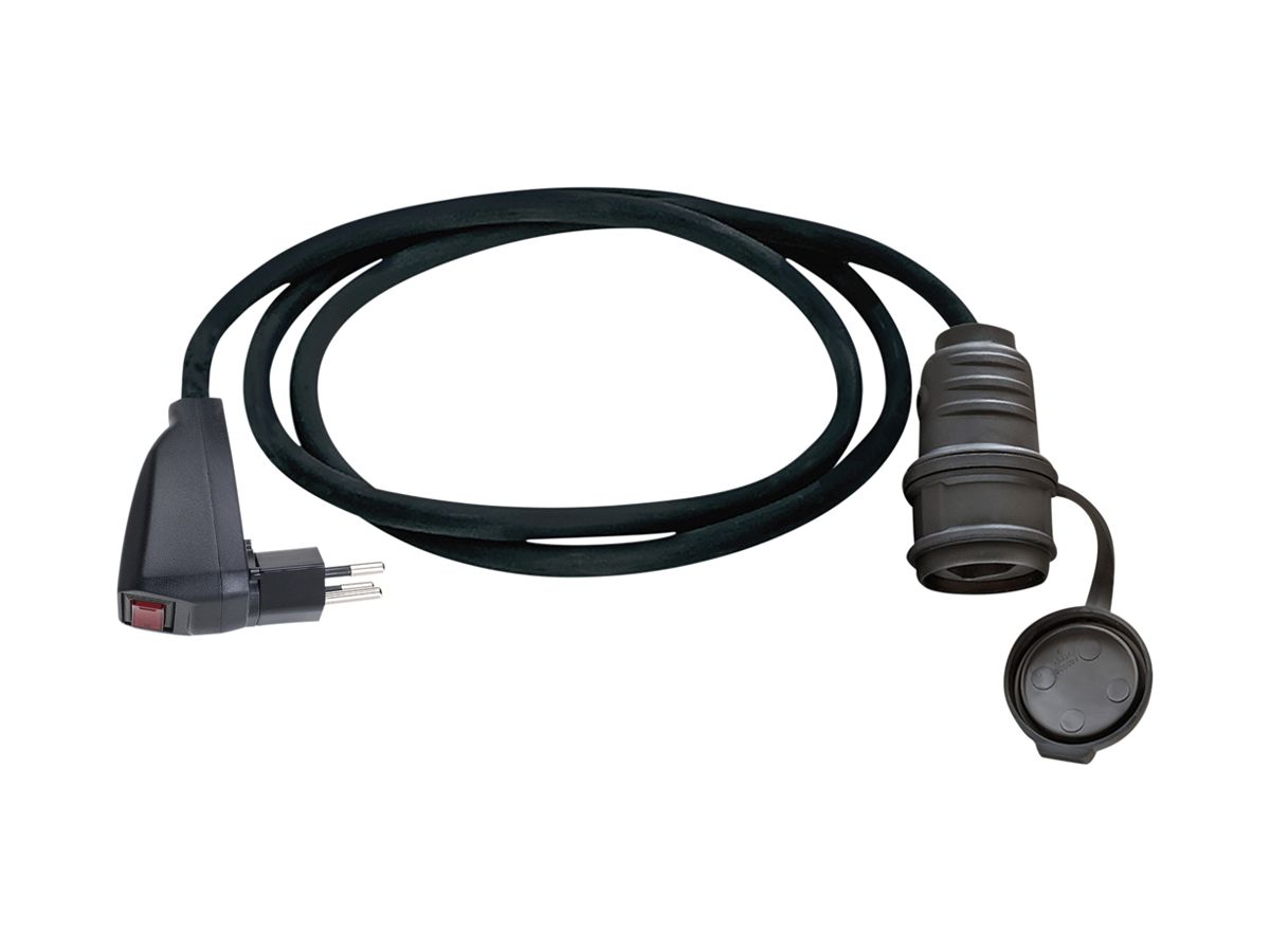 Verlängerungskabel Brennenstuhl PVC 10A 230V 3×1.5mm² T12/T23 Reset 1.5m sz