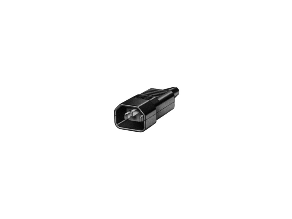 Gerätestecker LNPE 10A/250V schwarz