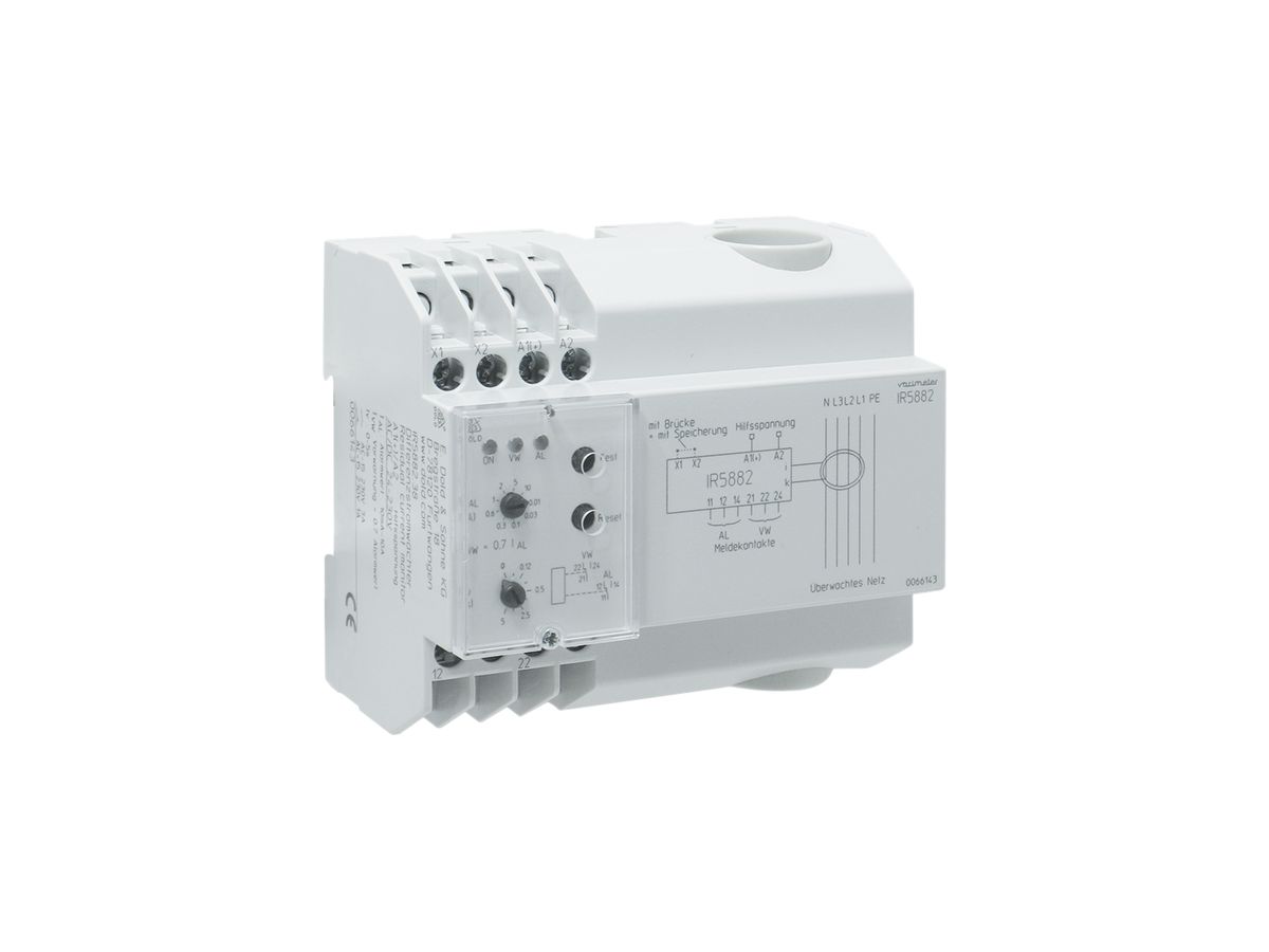 Differenzstromwächter DOLD IR5882 24…230VAC/DC 10mA…10A Typ A Ø28mm