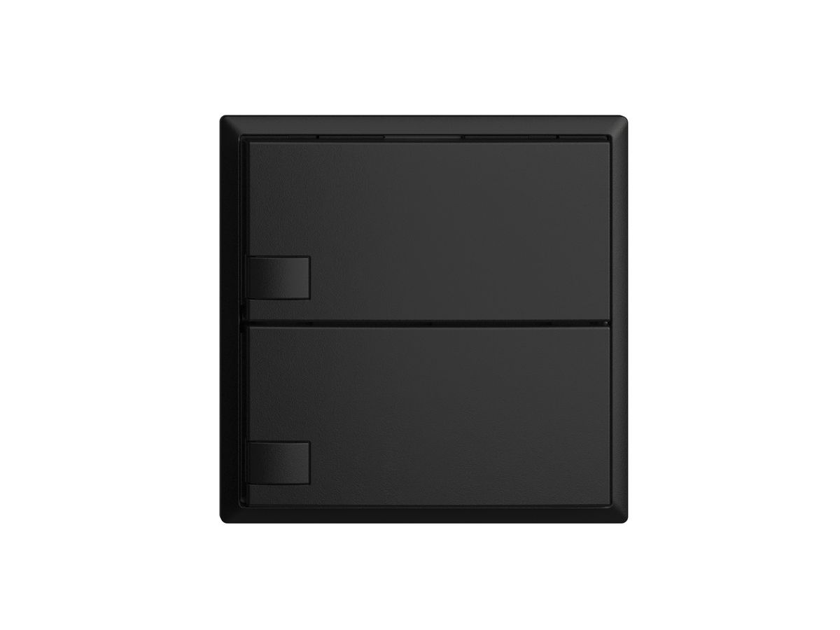 UP-Universaltaster 2×1T Schraubklemme EDIZIOdue schwarz, ohne LED