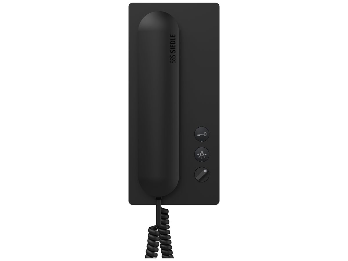 AP-Innenstation Audio Siedle Standard 1+n Türöffner Schaltfunktion auto schwarz