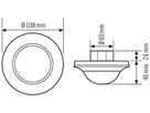 UP-Präsenzmelder ESYLUX PD-C 360I/24 DRY, weiss