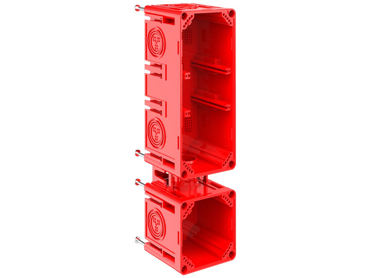 Schalungskasten CRALLO-LEU 278×78×73mm 3×1 Halogenfrei rot