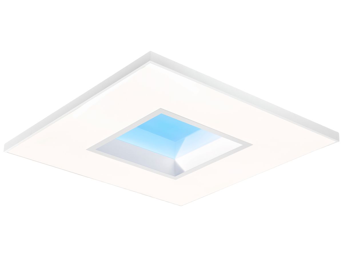 Skylight Signify NatureConnect 150W 15300lm 2700…6500K IP44 DALI 1195×1195 weiss