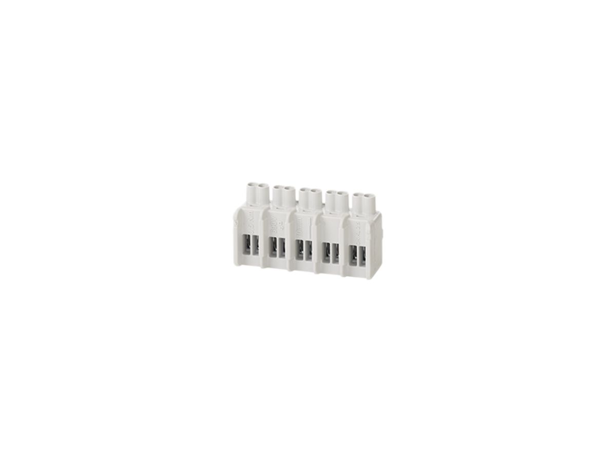 Klemmeneinsatz Hensel DK KL 02 5×4mm² 2 Leiter/Pol
