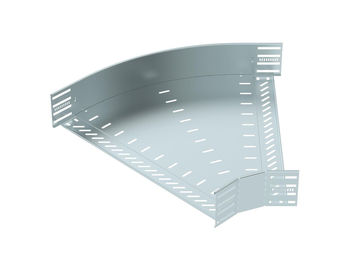 Bogen BET RB 45° 110×600mm Stahl bandverzinkt