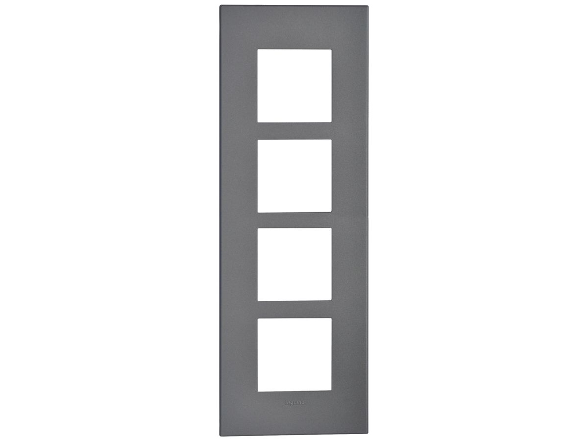 UP-Kopfzeile Legrand Arteor 4×1 vertikal 92×269mm Magnesium