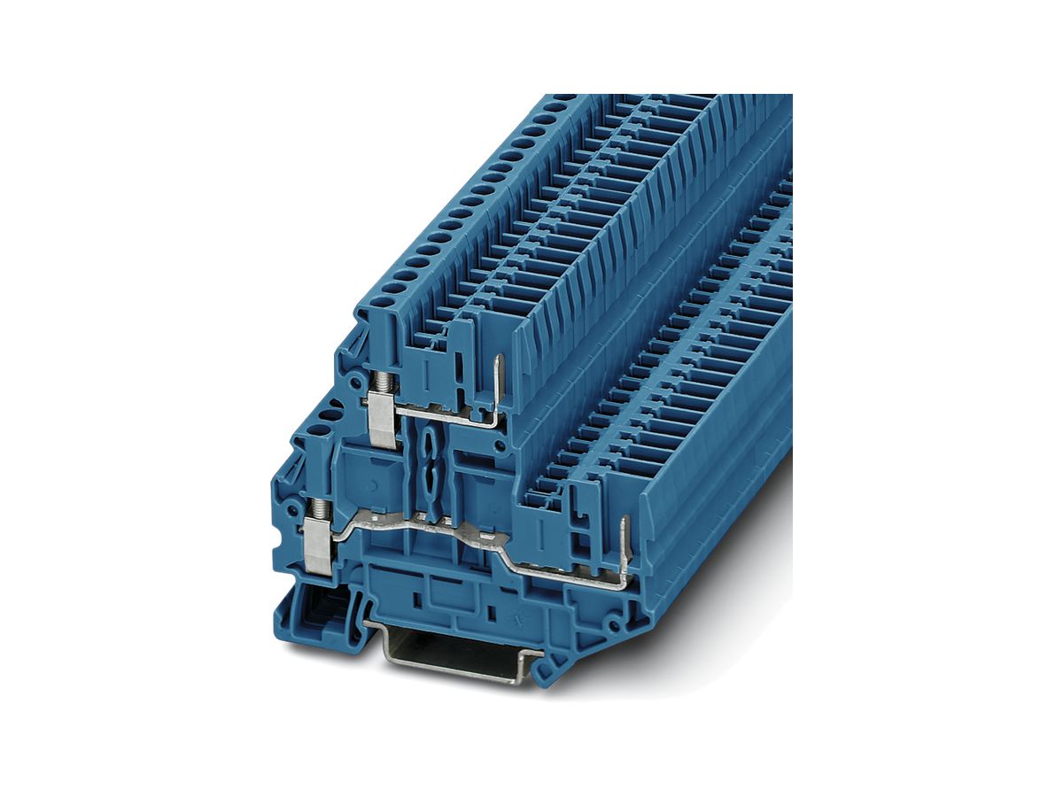 Doppelstockklemme 0.14…4mm² blau UTTB 2.5/2P BU