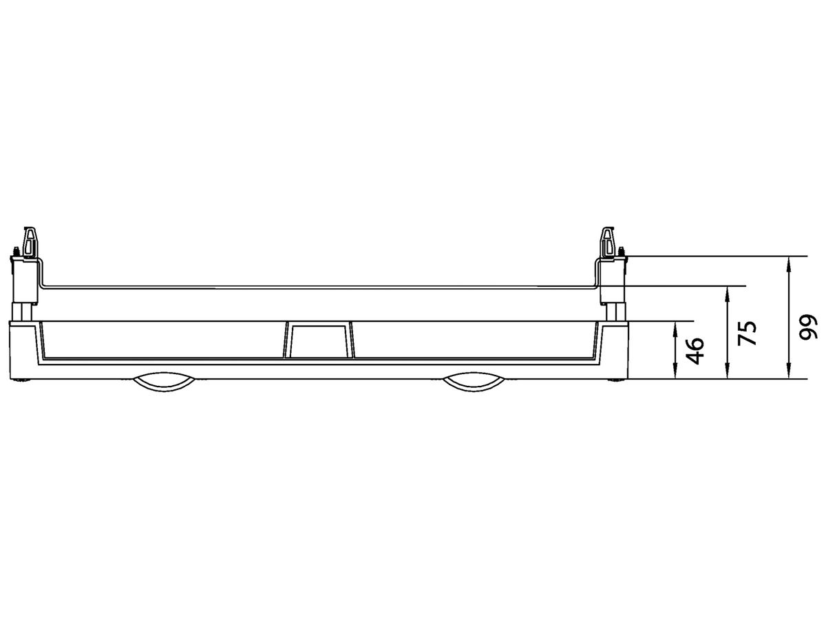 Baustein Hager univers N 300×500mm für Leistungsschalter H3+2×P250
