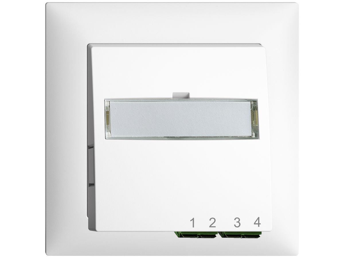 UP-Anschlussdose FTTH EDIZIOdue FH 2×LC APC Duplex FMI weiss