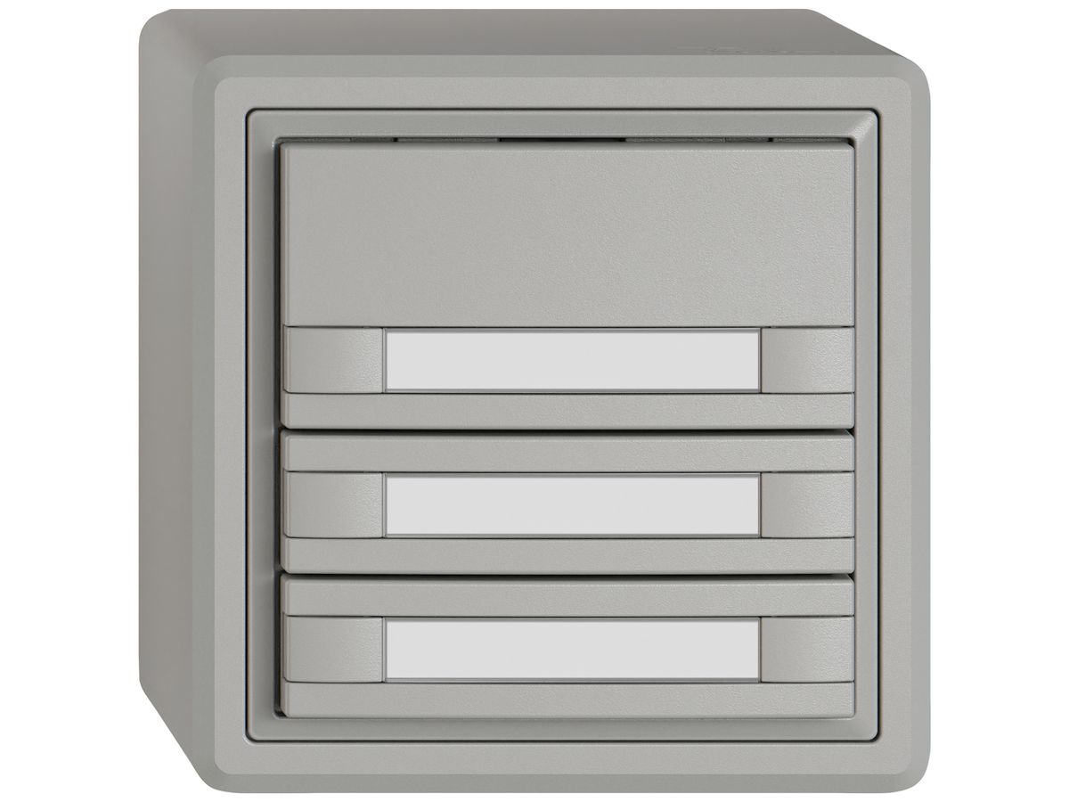 AP-KNX-Taster RGB EDIZIO.liv SNAPFIX® Temperaturfüh.o.LED Pap.3×T 2-Tbed.hgu