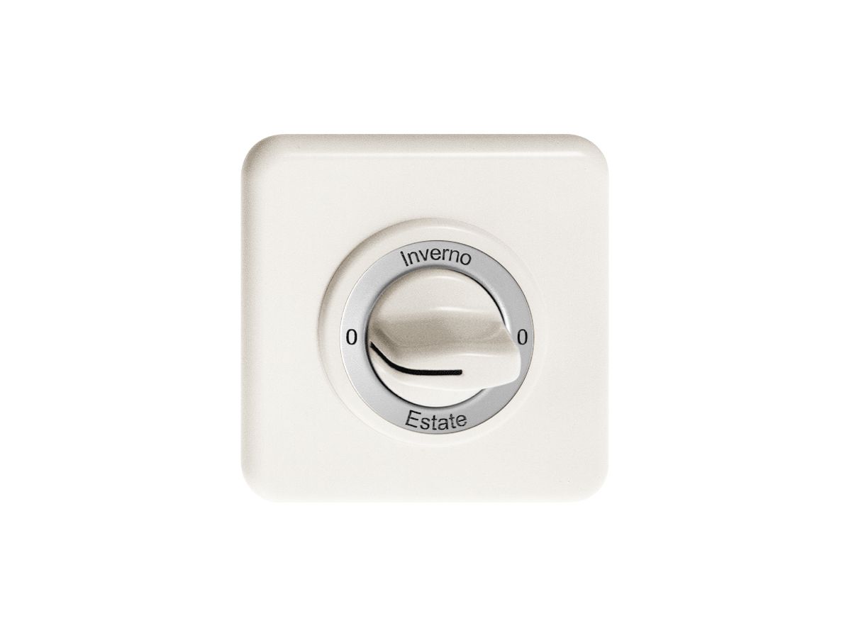 UP-Frontset 0-Inverno-0-Estate für Drehschalter weiss FH