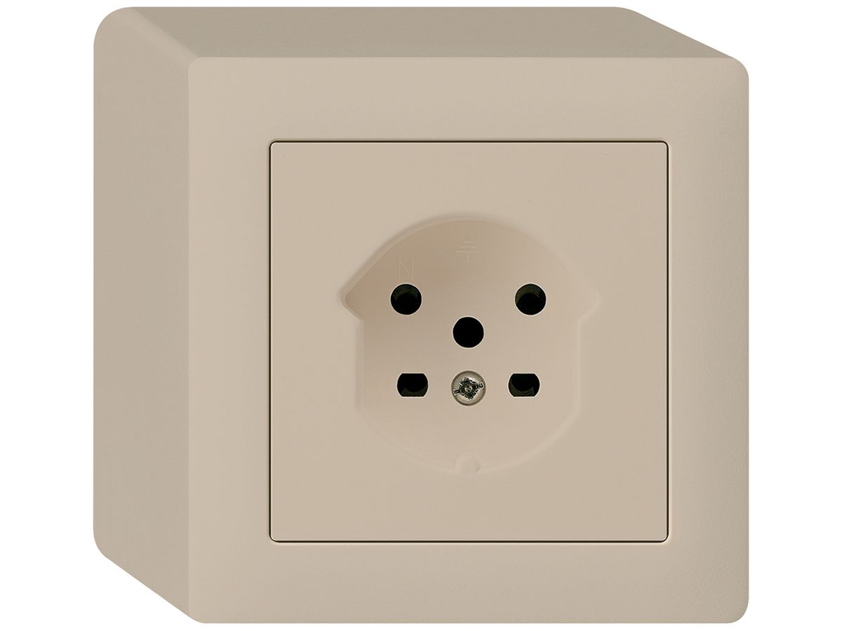 AP-Steckdose kallysto T15 beige Schraubklemme