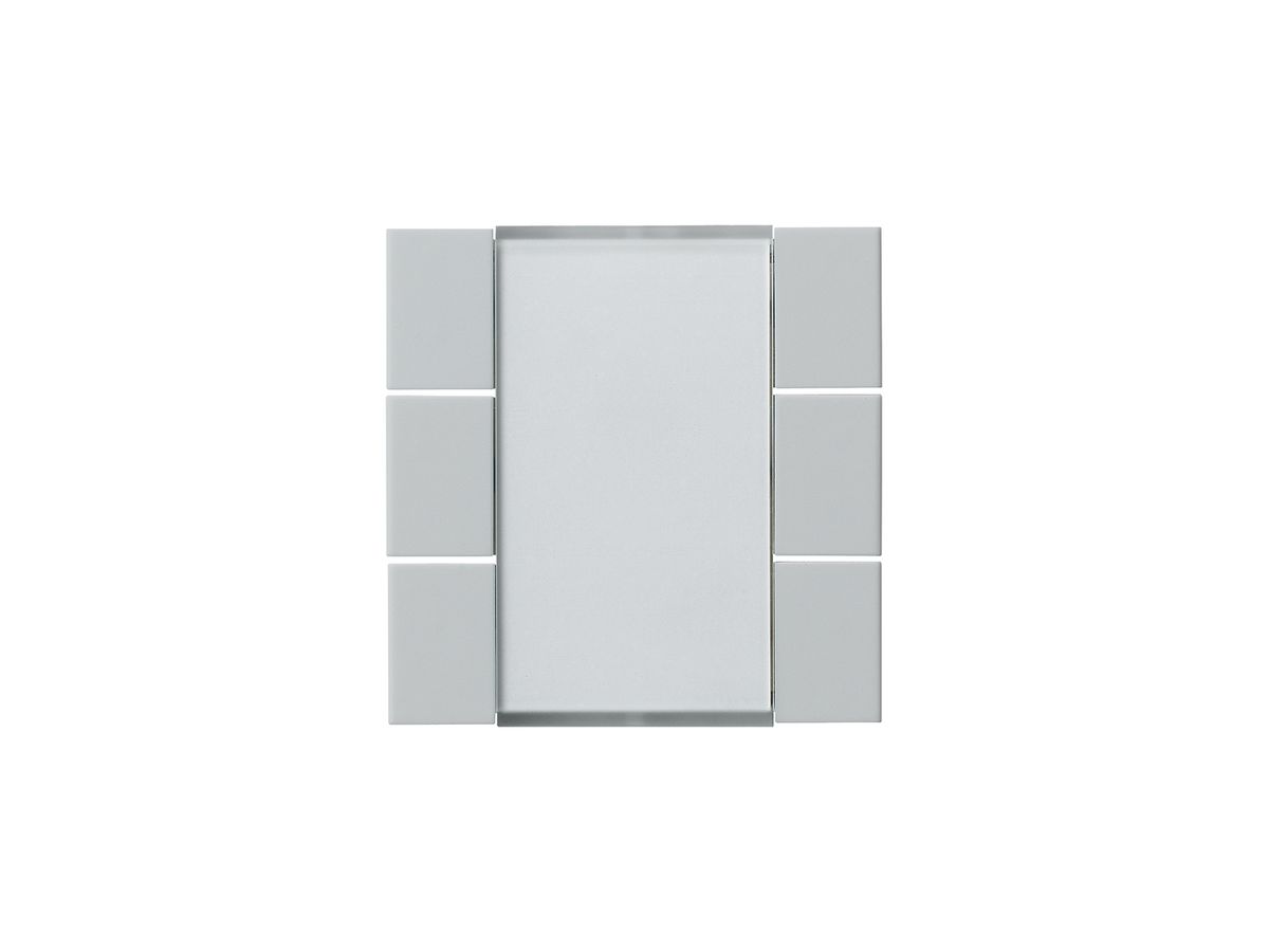 Frontset Hager kallysto 6×KNX hellgrau