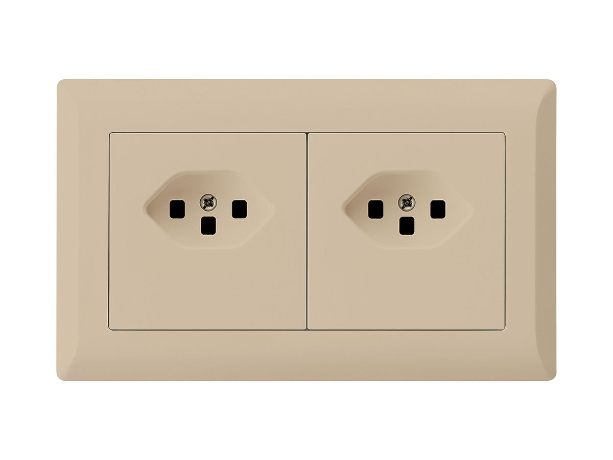 UP-Kombination kallysto.line Gr.I-I horizontal 2×Typ 23 m.Schraubkl.C beige