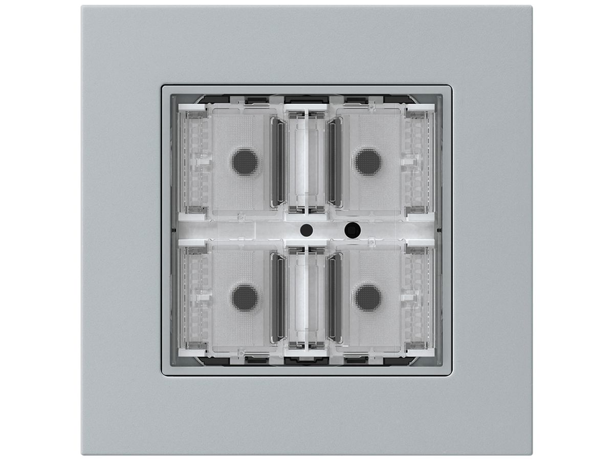 UP-Taster KNX KPR f.4×Tasten 4×Betätigungspunkte LED grau