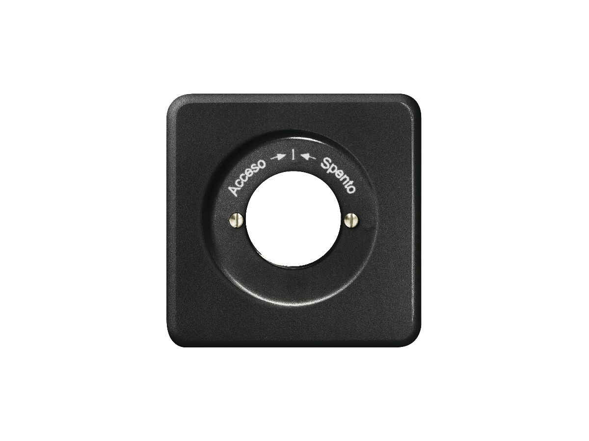 Frontset Accesso-I-Spento schwarz f Schlüsselschwenktaster FH