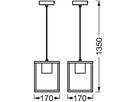 Pendelleuchte LEDVANCE DECOR NAIROBI E27 1×15W 170mm schwarz