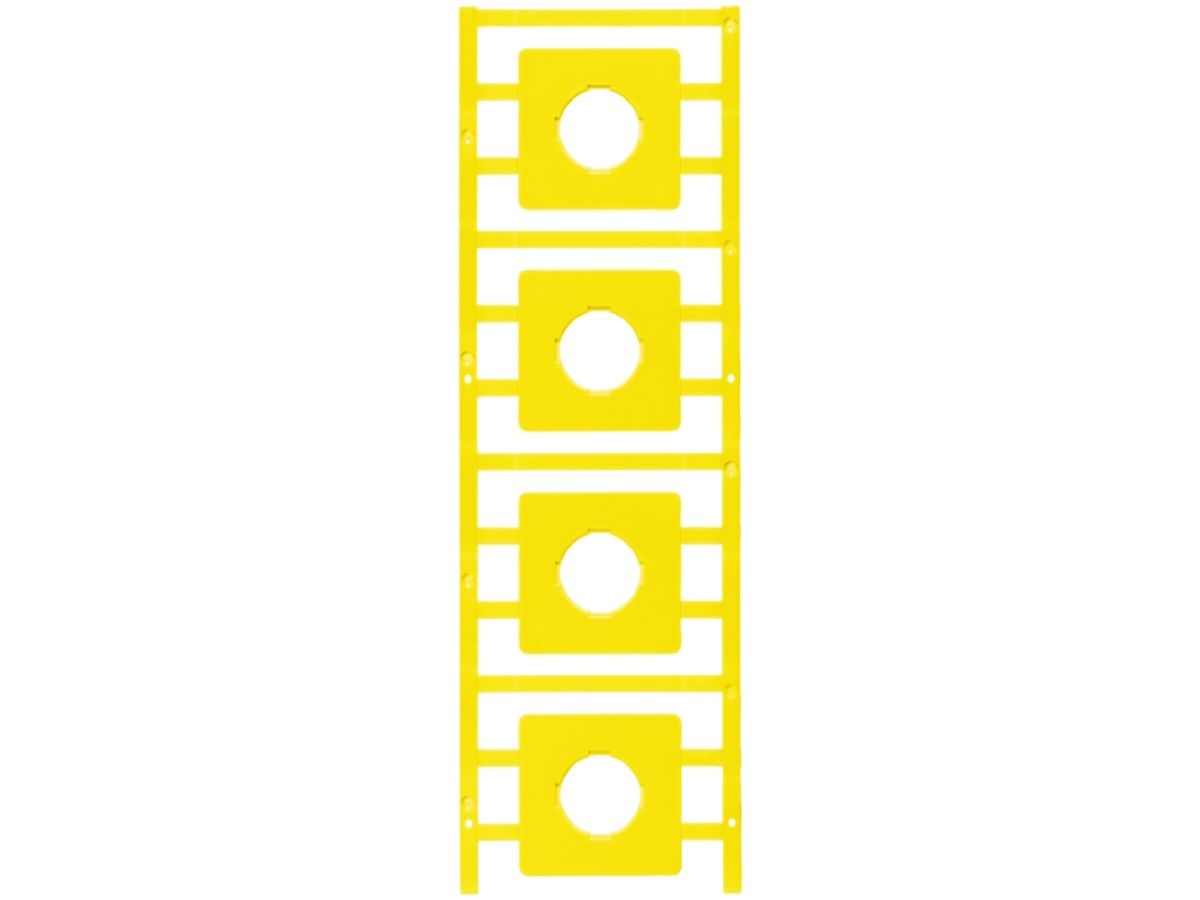 Gerätemarkierer Weidmüller MultiCard SM 44×44mm PA66 gelb